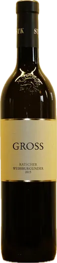 Flasche Gross Ratscher Weißburgunder 2015