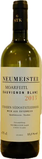 Flasche Neumeister Sauvignon Blanc MOARFEITL Große Steirische Lage 2013 / 2015