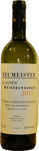 Flasche Neumeister Weißburgunder Klausen 1. STK-Lage 2013